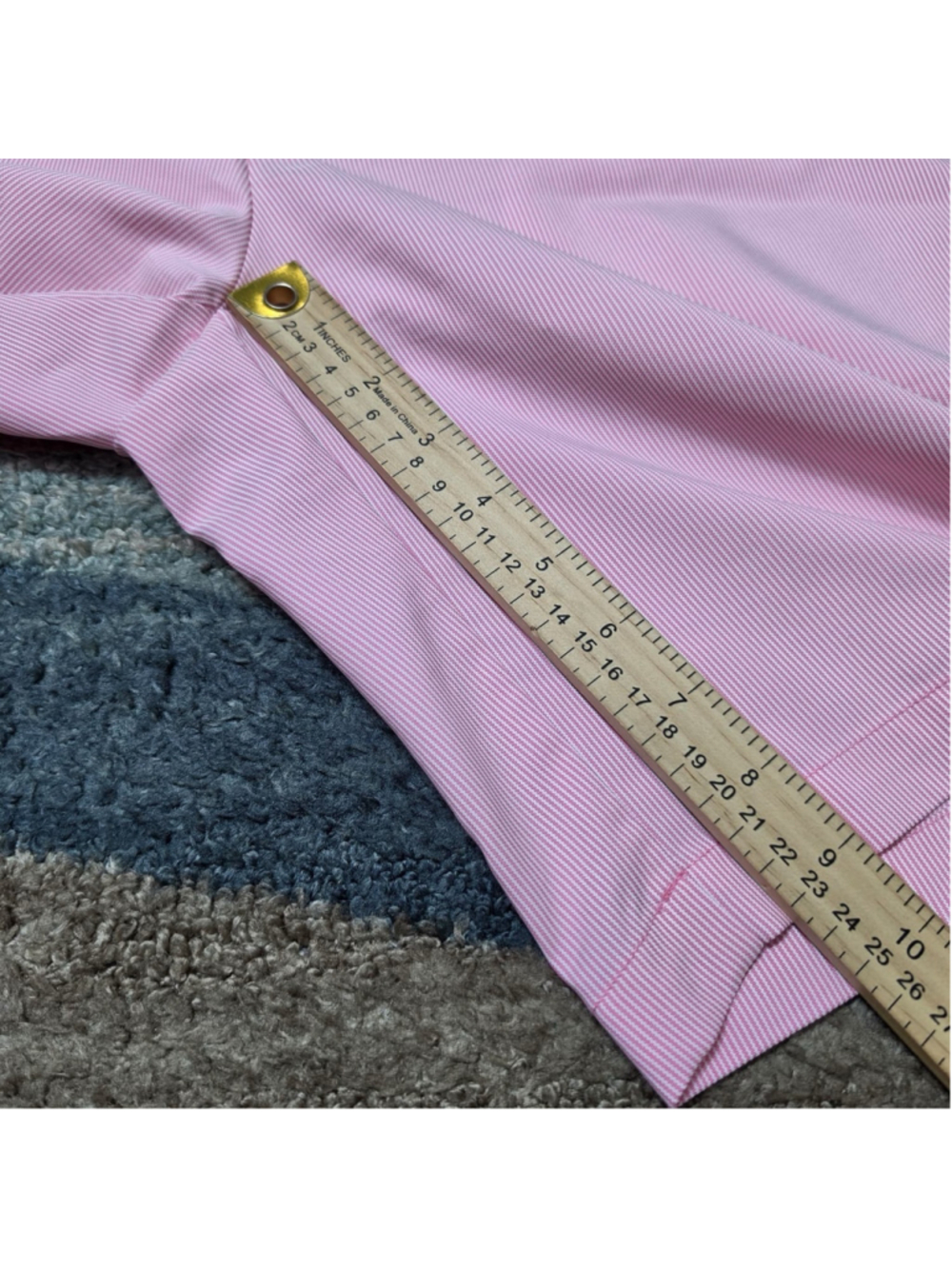Peter Millar Crown Sport Shorts Mens 40 Pink Stripe Golf Casual Preppy - Picture 6 of 7
